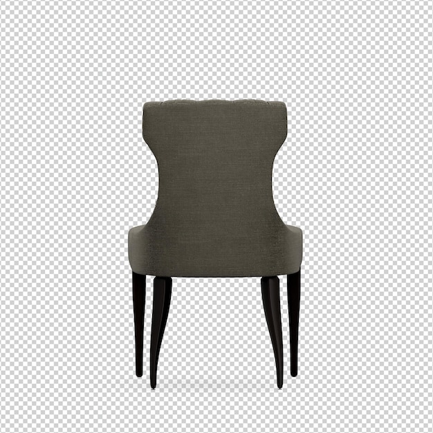 3D Stuhl isoliert Rendering