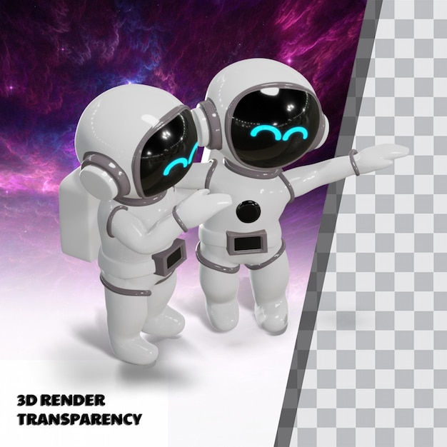 3d süßer astronaut