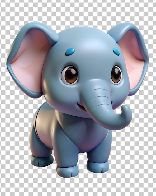 PSD 3d süßer elefant png