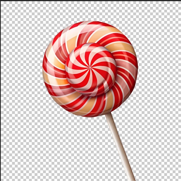 3D-Süßigkeiten auf durchsichtigem Hintergrund