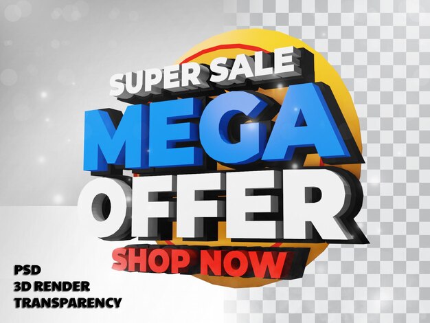 3d super mega big sale mit transparenzhintergrund