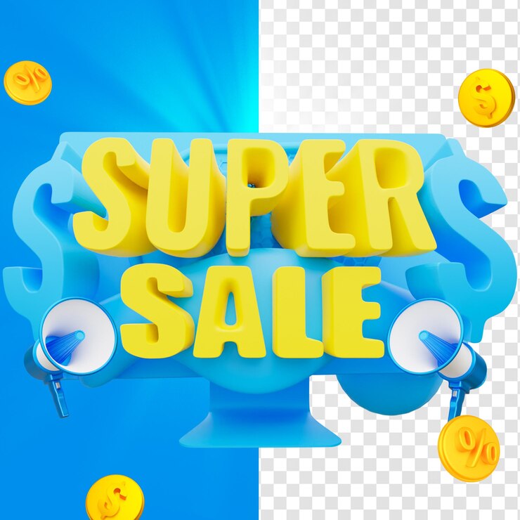 PSD 3d super sale badge