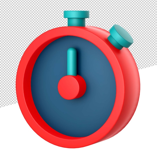 3D-Symbol 3D-Rendering-Abbildung Timer