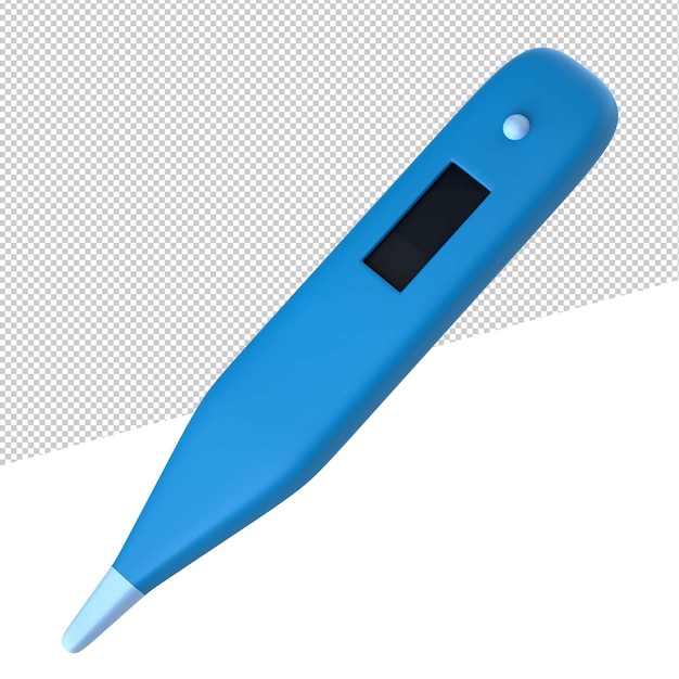 3D-Symbol 3D-Rendering-Illustration Thermometer