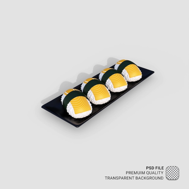 PSD 3d-symbol asien-food-sushi-illustration