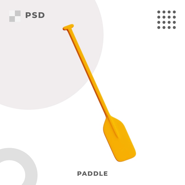 3d-symbol des paddels