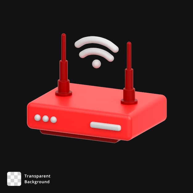 3D-Symbol des WIFI-Routers
