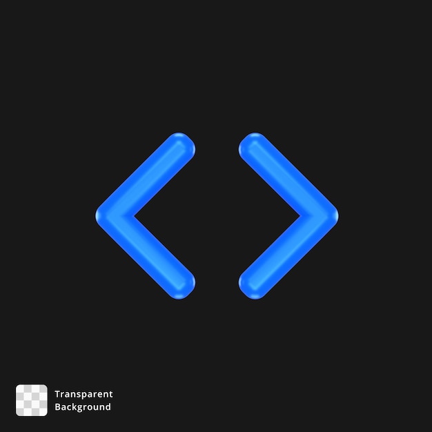 3D-Symbol eines blauen Pfeils