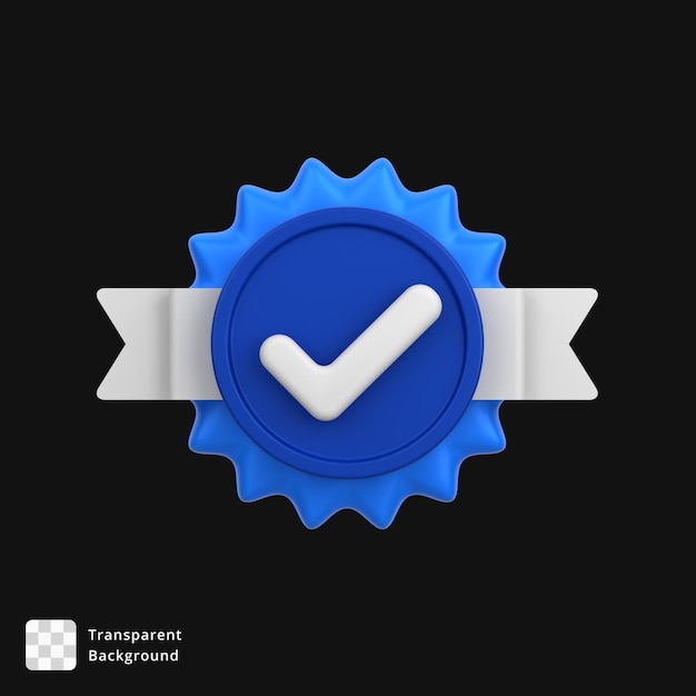 3D-Symbol eines Genehmigungszeichens