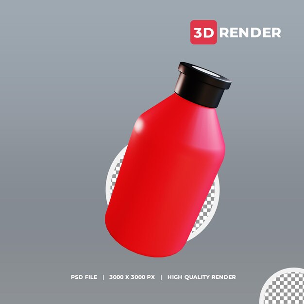 PSD 3d-symbol flasche medizin look 3