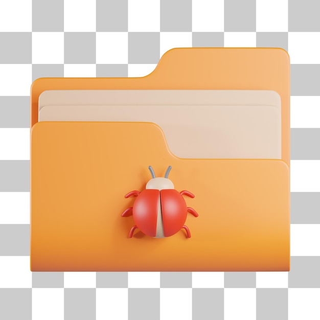 3d-symbol für bug-dateiordner