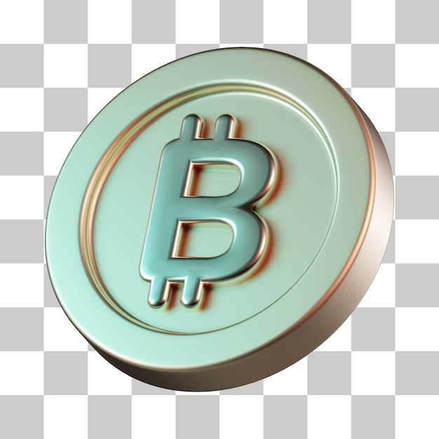 3D-Symbol für die Bitcoin-Münze