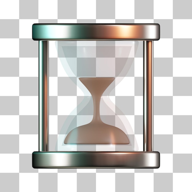 PSD 3d-symbol für eine sanduhr