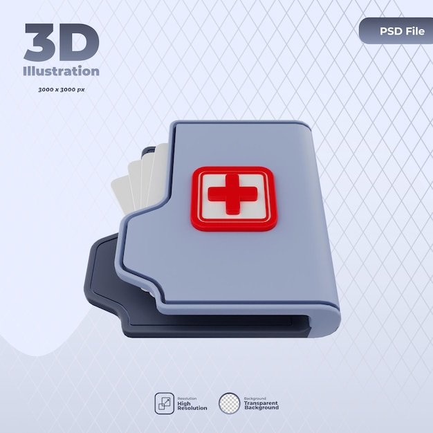 3d-symbol für krankenakten