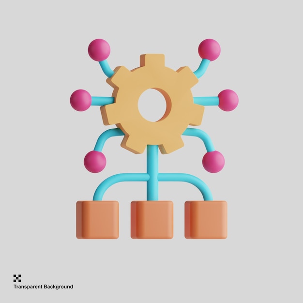 3D-Symbol für maschinelles Lernen