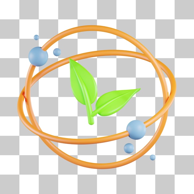 3D-Symbol für nachhaltige Energie