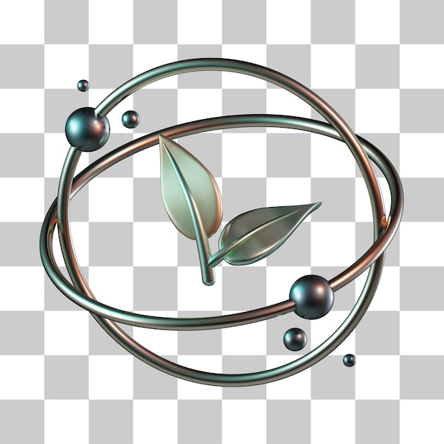 3D-Symbol für nachhaltige Energie
