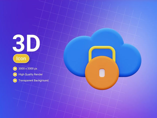 3d-symbol für private cloud