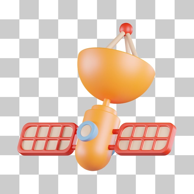 PSD 3d-symbol für satellitensender