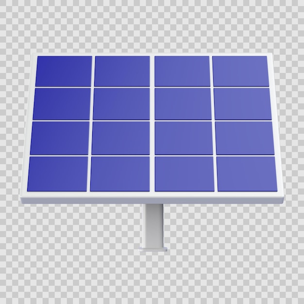 3d-symbol für solarpanel