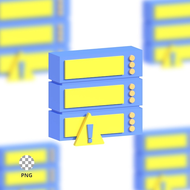 PSD 3d-symbol für speicherfehler