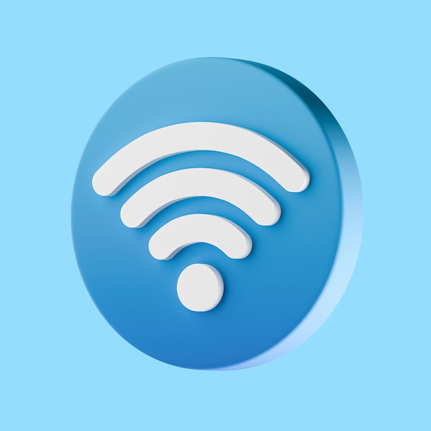 3D-Symbol für WLAN