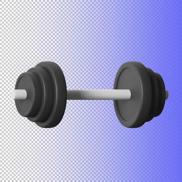 3D-Symbol Langhantel-Sportausrüstung
