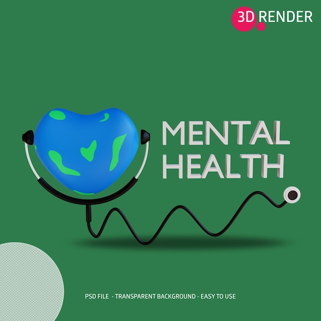 3d-symbol psychische gesundheit