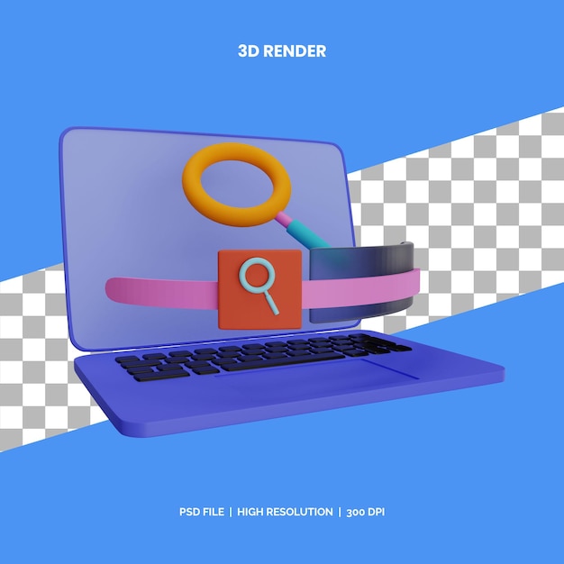 3D-Symboldarstellung beim Suchen von Informationen