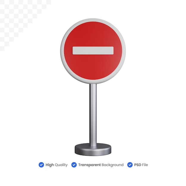 3D-Symboldarstellung Verbotener Mast