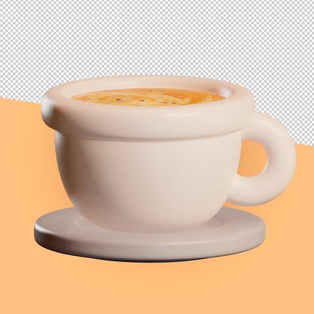 3d-symbole für den internationalen kaffeetag