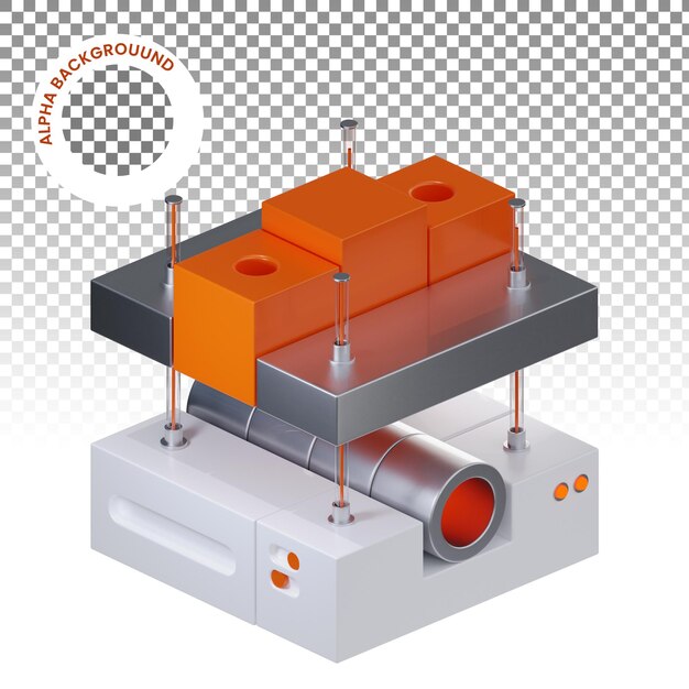 3D-Symbole für die Pipe-Quory-Technologie