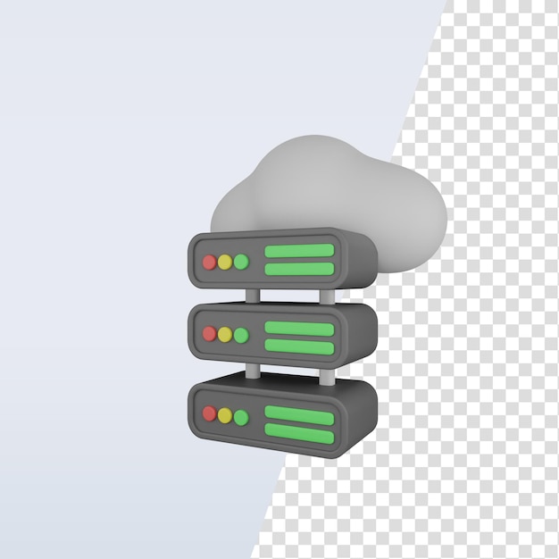 3D-Symbolwolke und Serverdatenbank