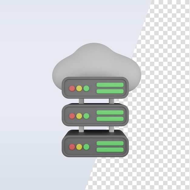 3D-Symbolwolke und Serverdatenbank