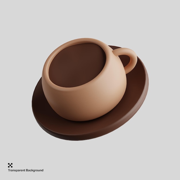 3d tasse kaffee