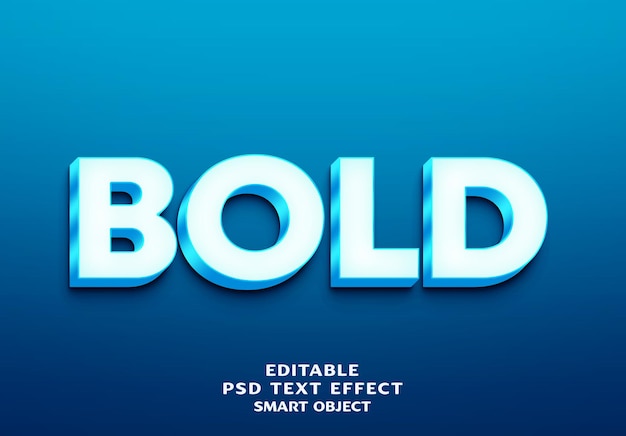 3D-Text-Effektentwurf in Fettdruck