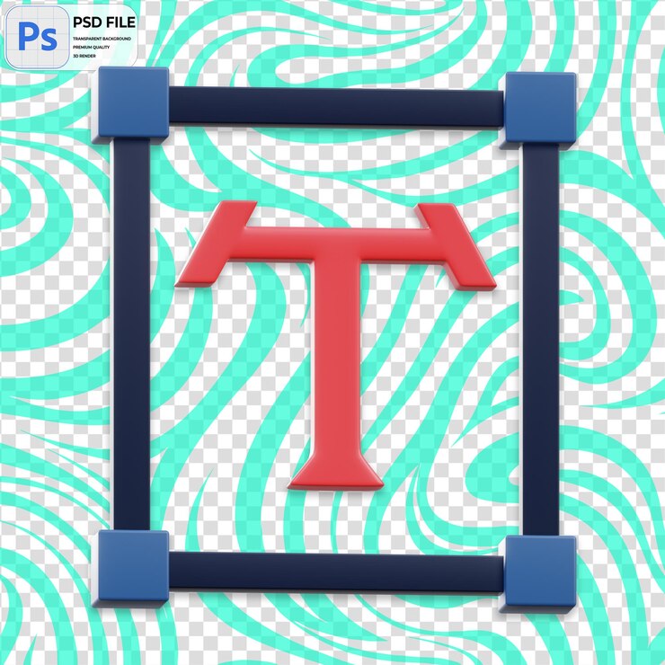 PSD 3d-text-render-illustration-symbol isoliert in png