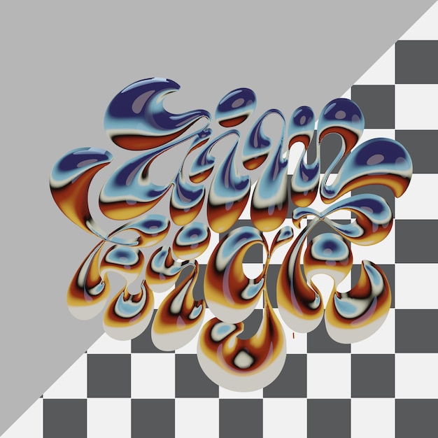 3D-Text-Rendering-Typographie