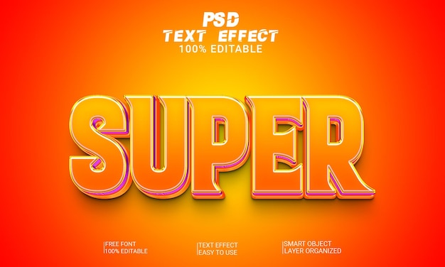 3D Text Style PSD File Full Editable 3D Text Effects Design