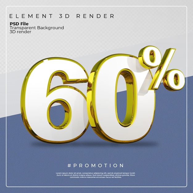 3D-Text V2 60 Prozent Werbung