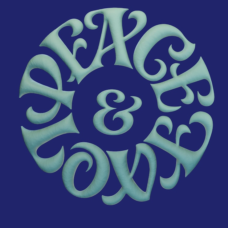 PSD 3d-textbuchstaben-typographie-rendering