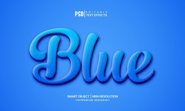 3D-Texteffekt bearbeitbare Ebenenstil-Mockup-Vorlage