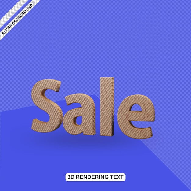 3D Texteffekt Verkauf rendern