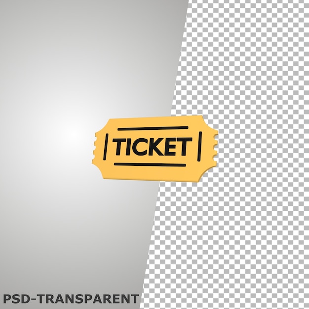 3d-ticket-symbol