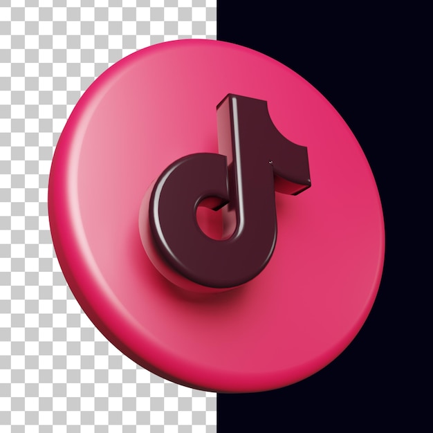 PSD 3d-tiktok-logo