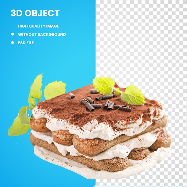 3d Tiramisu Croissant Panadería Biscotti Tortilla de queso crema de croissant