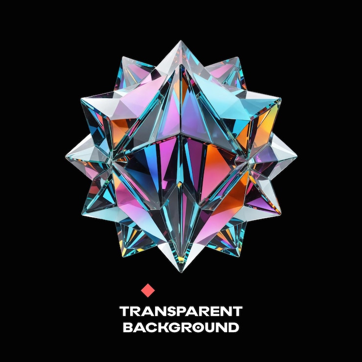 PSD 3d trendy holographic futuristic objectglass elementrainbow gradient shape