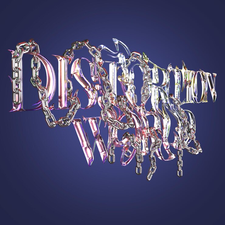 PSD 3d-tribal mit chrom und silber