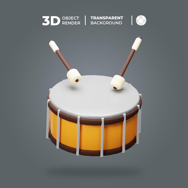 3d-trommelmusikinstrument