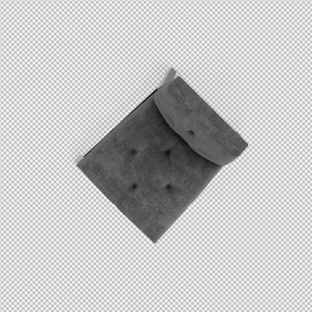 3d übertragen vom isometrischen Stuhl